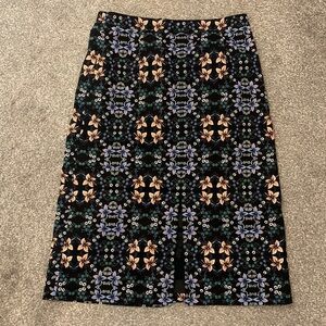 J. Crew patterned Floral pencil skirt